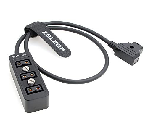 Câble répartiteur D-tap avec vis Ronin 2 mâle vers 3 ports femelle noir