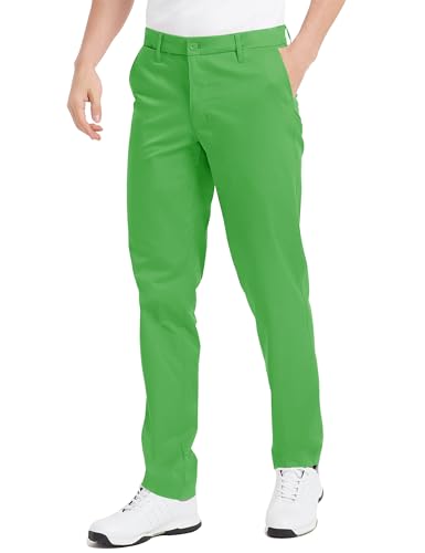 Lesmart Men Golf Pants Expandable Waistband Stretch Breathable Relaxed Fit with Pockets2