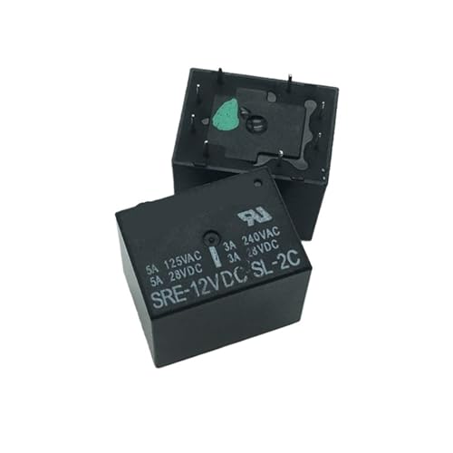 Relais électromagnétique SRE-12VDC-SL-2C à 8 pieds pour appareil ménager
