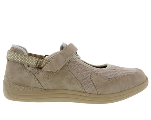 Image of Drew Women's Buttercup Mary Jane Sneaker with Adjustable Strap Strech Upper Comfortable Walking Shoe
