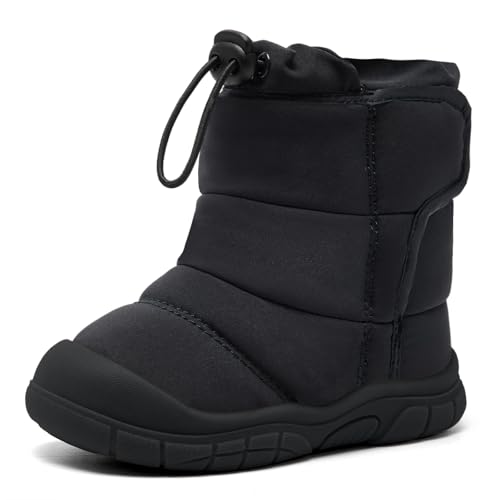 MORENDL Toddler Winter Snow Boots 0-4 Years Boy & Girl Warm Fur Walking Shoes Baby Booties