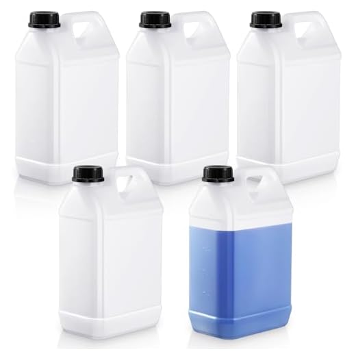 Ziliny 5 Pcs 1 Gallon Plastic Jugs