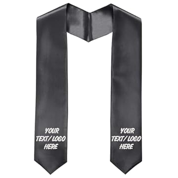 graduation stole custom embroidery