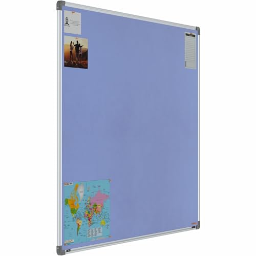Image of Scholar Art Metis 4x5 Feet Fabric Pin Up Board for Office, Home & School | Vibrant & Versatile Crape Cloth + High Density Soft Board for Pinning Photos, Sticky Notes & Reminders (Purple)