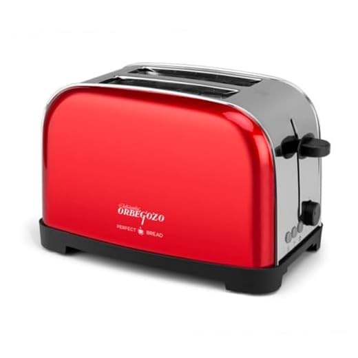 Tostador ORBEGOZO TOV5200 Rojo Vintage