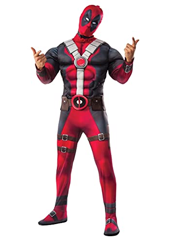 Rubies Disfraz Deadpool Deluxe para Adulto, Jumpsuit con pecho