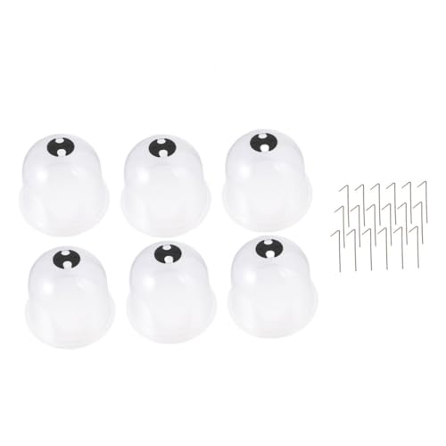FONDOTIN 1Set Plant Protector Plastic Covers with Stakes for Frost Protection Durable Nursery Covers for Winter Weather and Bird Easy Watering Access
