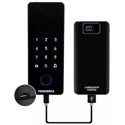 Fechadura Biométrica Primebras Athenas Vidro Bluetooth