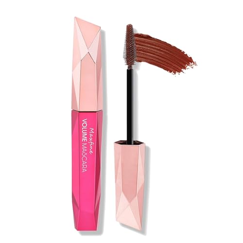Kyannkara Washable Mascara Eye Makeup Lengthening Volumizing Mascara Long-Wearing Makeup Brown-2