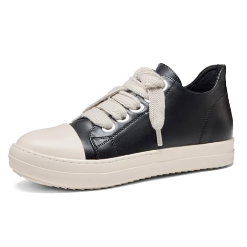 MOFEEDOUKA Low Top Sneakers for Men Comfortable PU Leather Platform...