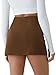 COCCKO Fall Skirts for Women 2025 High Waisted Y2K Skort Corduroy Pencil Cute Skirts Brown M