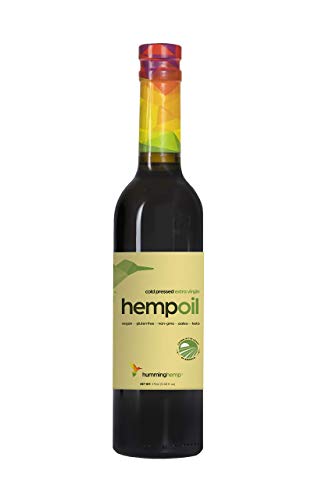 Humming Hemp Original Hemp Seed Oil - Cold Pressed & Extra Virgin Hemp Oil - Omega 3 & 6 - Natural Oil - Non-GMO, Vegan, Gluten-Free | 12 Fl Oz
