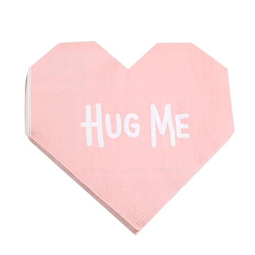Servilletas de San Valentín, servilletas en forma de corazón, servilletas decorativas de papel con corazones de amor, servilletas absorbentes para fiestas de San Valentín