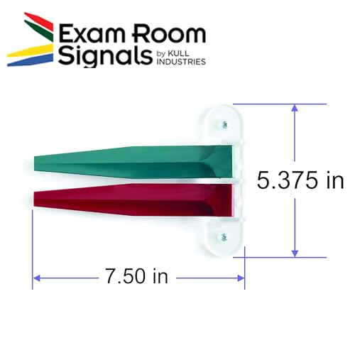Image of Exam Room Signals - Kull Industries - Medical Door Flags for Hospitals, Doctors Offices, Clinics (7 inch Regular, Designer, 2)