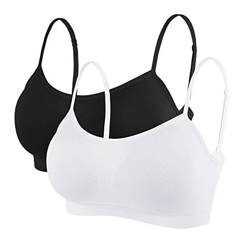 Litthing Women Sports Bra Seamless Comfort Bras Padded Ladies Tops Adjustable Strap Bralettes Vest Style Athletic Wireless Wrap Chest Crop Top for Yoga Fitness Exercise Cover