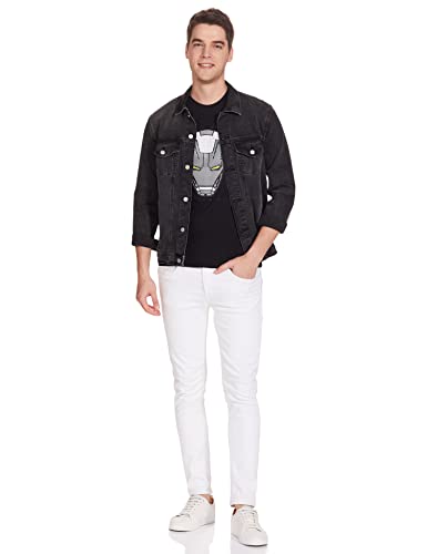 Image of Marvel Avengers by Wear Your Mind Men's Graphic Regular Fit Round Neck Short Sleeves Knitted T-Shirt