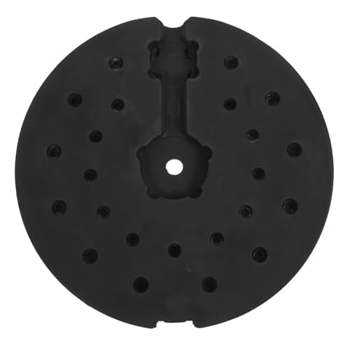 Pied de parasol STOBAZA avec base ronde lourde en plastique noir