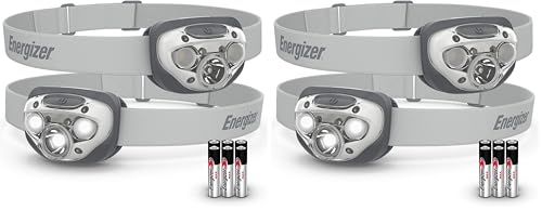 Image of Energizer LED Headlamp PRO (4-Pack), IPX4 Water Resistant Headlamps, High-Performance Head Light for Outdoors, Camping, Running, Storm, Survival LED Light for Emergencies (Batteries Included)