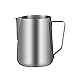 Dzbanki do spieniania mleka Mleczko ze stali nierdzewnej Dzban Duża Pojemność Mleko Kubek Puchar Zagęszczona Kubek Mleko Froth Cup Barista Narzędzie Srebrny Narzędzia Baristy (Color : Silver350ML)