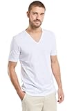  Armor Lux T-Shirt col V - Coton léger Issu de l Agriculture Biologique Blanc L