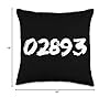02893 Zipcode West Warwick Rhode Island Hometown Zip 02893 Throw Pillow #3