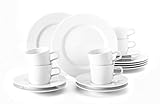 Seltmann Weiden 001.710911 No Limits weiß Kaffeeservice 18-teilig, Hartporzellan