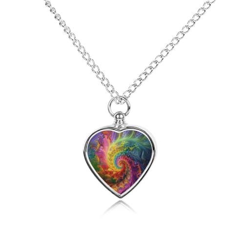 Collier urne animal sur l'herbe, bijou commémoratif en acier inoxydable