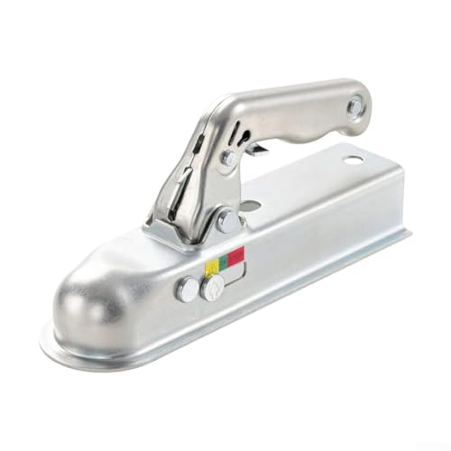 HOHOVYVY Enganche de remolque de acero pesado de 50 mm con soporte de rótula, barra de remolque para remolques sin frenos, hasta 750 kg de capacidad de carga