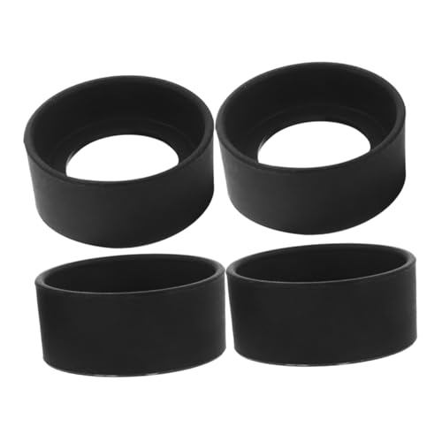 Parliky Safety Eyepiece Guards 4pcs Rubber Covers for Microscope Easy Install/Easy Remove