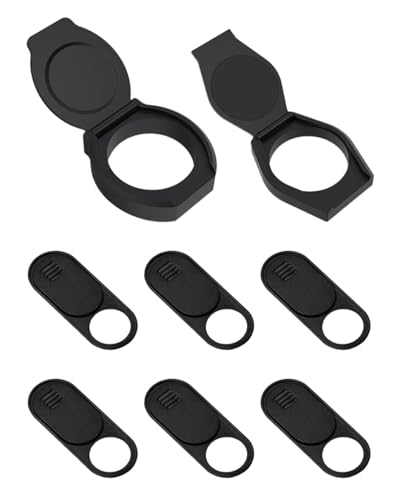 IPNSDON 6pcs Webcam Cover (Black) Webcam Cover (Sliding) Increase Small Size Webcam Peep-Proof Cover...