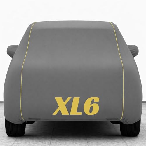 Image of Kings of Cover New Grey 100% Waterproof Xl6 Car Cover | Polyester Car Body Cover for Rain & Sun | UV Protection, Dustproof, Scratch Resistant, Windproof, Heat Resistant, Custom Fit