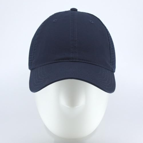 Image of The Vintage Year Washed Cotton Unstructured Soft Mesh Adjustable Trucker Baseball Cap