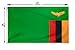 DANF Zambia Flag 3x5 Ft Thick Polyester, Fade Resistant, Brass Grommets, Canvas Header, Double Sided The Republic of Zambia National Flags 3 x 5 Feet