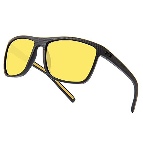 MAXJULI Polarized Sunglasses for Men, Sports Driving Fishing Light Frame UV400 Protection Square Sun Glasses 81353