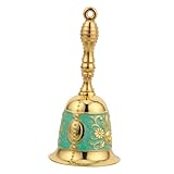 LIFKICH ヴィンテージデザイン金属製ハンドベル 高齢者対応クリアサウンド ベッドサイドやレストラン呼び出し 教室や施設での多用途シグナ