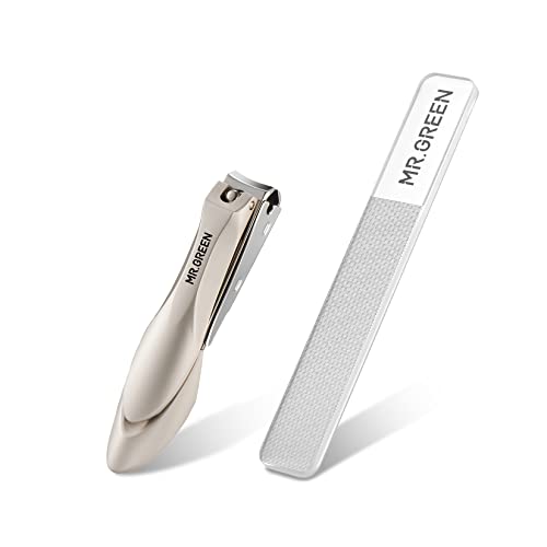 Image of MR.GREEN Baby Safety Nail Clippers Nail Care Clippers Fingernail Cutter Newborn Baby Convenient Nail File Manicure Tools (Baby nail clipper+nano glass file)