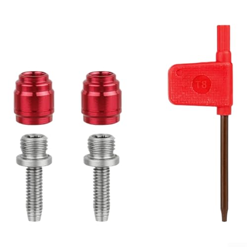 Kit de purga de freno de disco hidráulico de la serie Sram, aguja de oliva roja, mecanismo de liberación rápida compatible con bicicletas de montaña y carretera más opción de llave T8 (B)