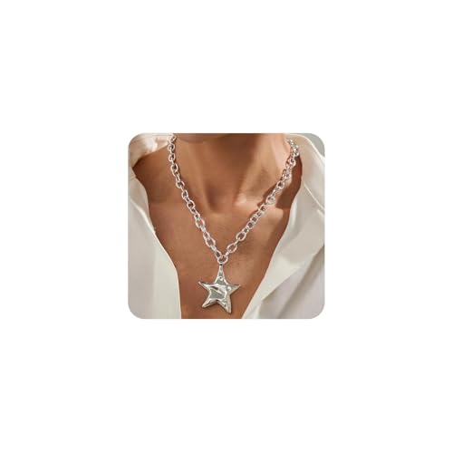 Navirix �`�����L�[�V���o�[�X�^�[�l�b�N���X �����p�AY2K ���[�W�n�[�}�[�h�X�^�[�y���_���g�l�b�N���X �r�b�O�O�����W�p���N�X�^�[�`���[�J�[�l�b�N���X Kpop�W���G���[, 2XL, �����|, ��΂Ȃ�