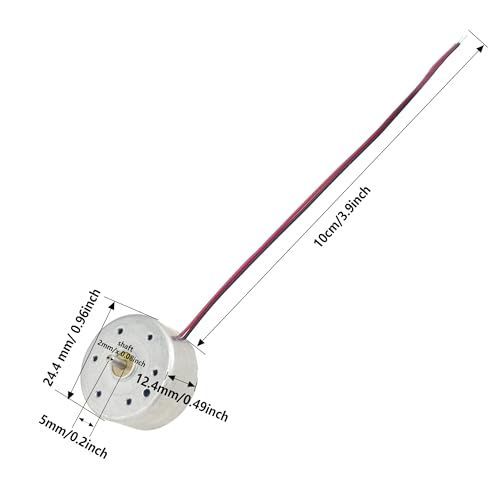 bociloy 3Pcs 5V 6000RPM DC Motor Mini Electric Motor with Wire for DIY Toys Model, Science Experiments
