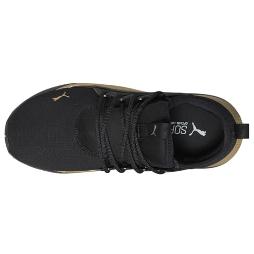 PUMA Womens Pacer Future Allure Wide Lace Up Sneakers Shoes Casual - Black, Gold - Size 10 W4