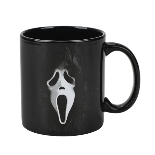 Taza de cerámica negra 20 oz con diseño Ghostface miniatura 5