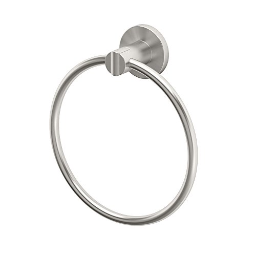 Gatco 4692 Channel Towel Ring, Satin Nickel