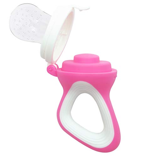 Image of 1st Step BPA Free Silicone Fruit and Food Nibbler and Feeder (Pink)