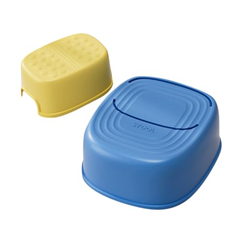 COLLBATH Child Stool Toddler Bathroom Stool Easy to Use in Bathroom Kitchen or Playroom