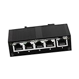 [Fácil de usar]: Concentrador Ethernet de montaje en riel DIN, plug and play, compatible con ordenadores, portátiles, televisores inteligentes y otros dispositivos de red, aprovechando al máximo su red doméstica
