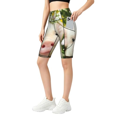 Short de sport taille haute gainant qui ne glisse pas pendant l'entraînement et la course
