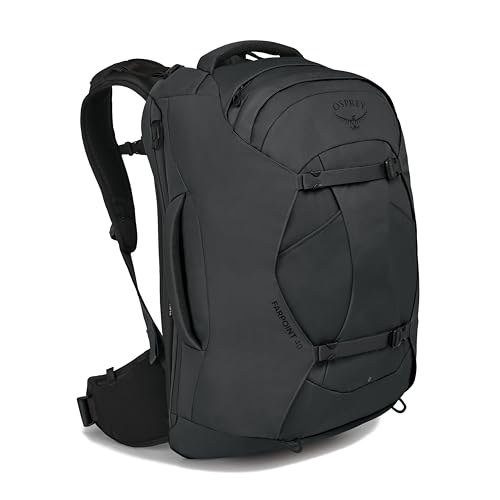 Osprey Farpoint 40L Men's Travel Backpack, Tunnel Vision Grey