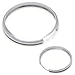iJDMTOY Silver Aluminum Smart Key Fob Surrounding Ring Decoration Compatible with 2008-2014/2015 Gen2 Mini Cooper R55 R56 R57 R58 R59 & Gen1 R60 R61