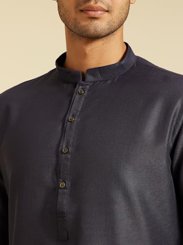 Image of DIWAS BY MANYAVAR Men's Art Silk Solid Kurta (1pc)