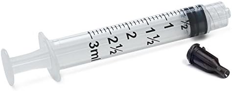 CML Supply Dispensing Syringes 3cc / 3ml Pack of 10 with Tip Caps 911-003